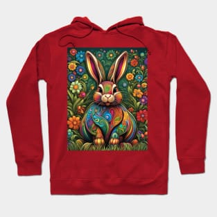 Artful Easter Bunny 1 Hoodie